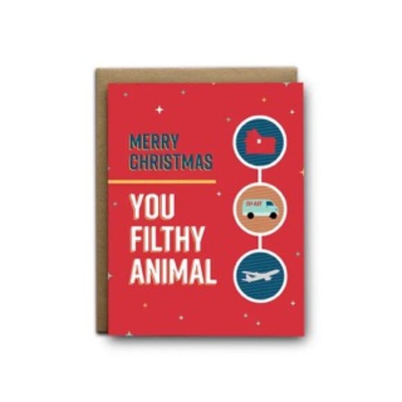 ($5) Filthy Animal Greeting Card - Picture 1 of 2